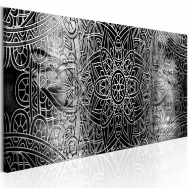 Quadro - Mandala: Grey Depths - 120x40