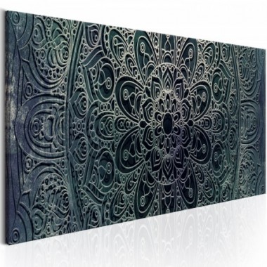 Quadro - Mandala: Malachite Calm - 120x40