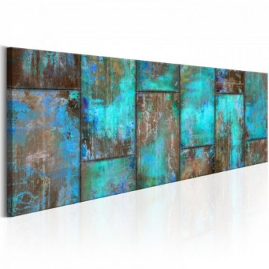 Quadro - Metal Mosaic: Blue - 120x40