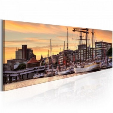 Quadro - Port in Hamburg - 135x45