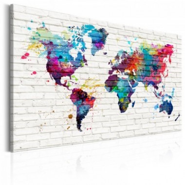 Quadro - Modern Style: Walls of the World - 120x80