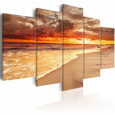 Quadro - Sea: Beautiful Sunset - 200x100