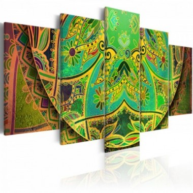 Quadro - Mandala: Green Energy - 100x50