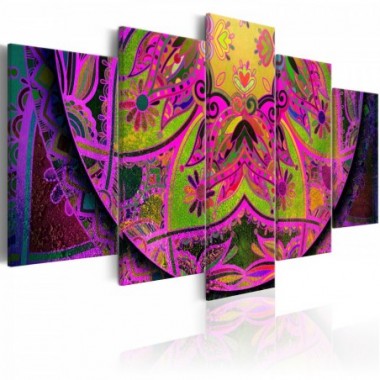 Quadro - Mandala: Pink Power - 100x50