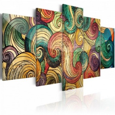 Quadro - Colourful Waves - 100x50