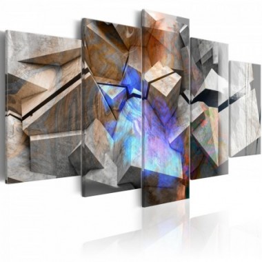 Quadro - Abstract Cubes - 100x50