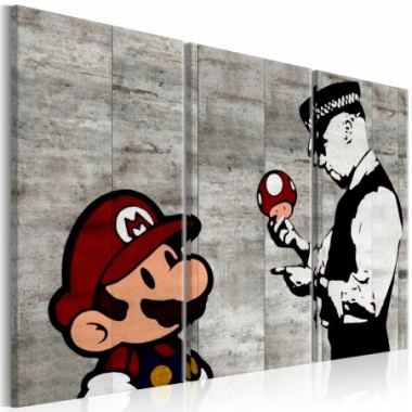 Quadro - Banksy: Mario Bros - 90x60