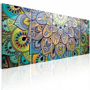 Quadro - Mandala: Peacock's Tail - 200x80