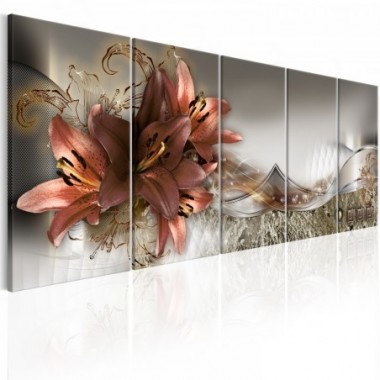 Quadro - Lilies and Abstraction - 225x90