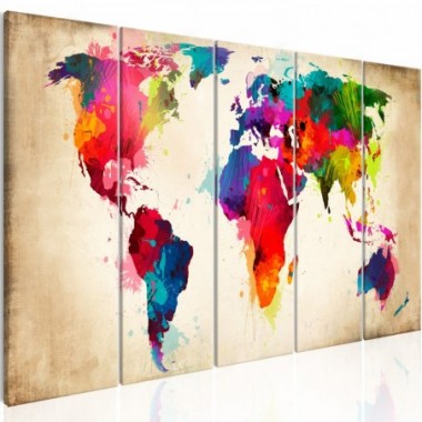 Quadro - Bright Continents - 225x90