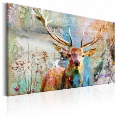 Quadro - Deer on Wood - 120x80