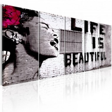 Quadro - Banksy: Life is Beautiful - 200x80