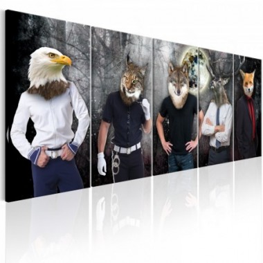 Quadro - Animal Faces - 225x90