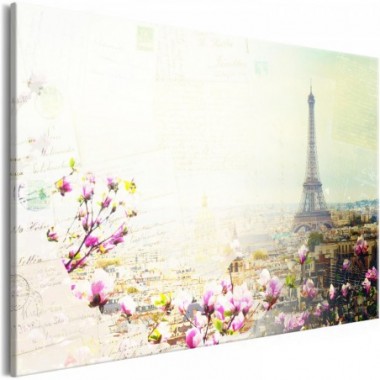 Quadro - Postcards from Paris (1 Part) Wide - 120x80