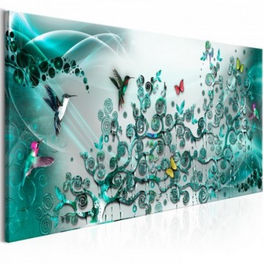Quadro - Hummingbirds Dance (1 Part) Turquoise...
