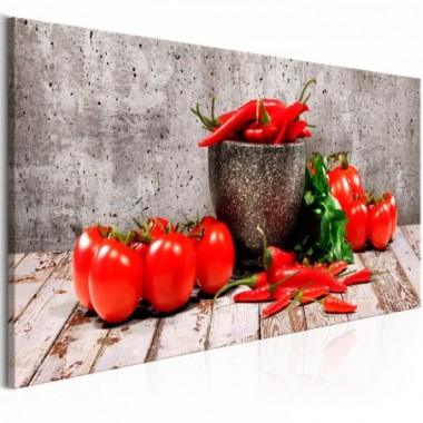 Quadro - Red Vegetables (1 Part) Concrete Narrow -...