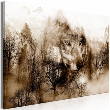 Quadro - Mountain Predator (1 Part) Wide Brown - 120x80