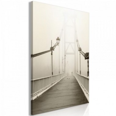 Quadro - Bridge in the Fog (1 Part) Vertical - 80x120