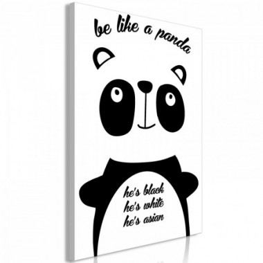 Quadro - Be Like a Panda (1 Part) Vertical - 80x120