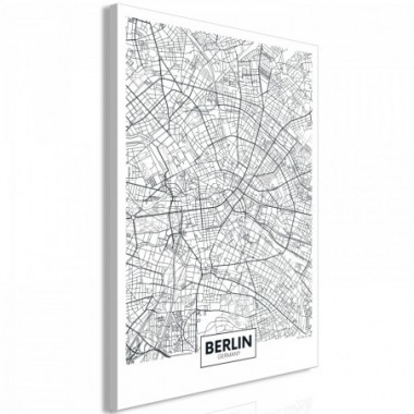 Quadro - Map of Berlin (1 Part) Vertical - 40x60