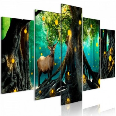 Quadro - Enchanted Forest (5 Parts) Wide - 100x50