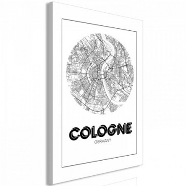 Quadro - Retro Cologne (1 Part) Vertical - 40x60