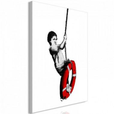 Quadro - Banksy: Boy on Rope (1 Part) Vertical - 40x60