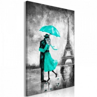 Quadro - Paris Fog (1 Part) Vertical Green - 40x60