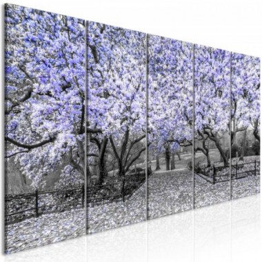 Quadro - Magnolia Park (5 Parts) Narrow Violet - 225x90