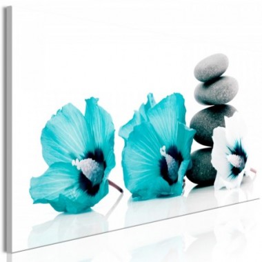 Quadro - Calm Mallow (1 Part) Narrow Turquoise - 150x50