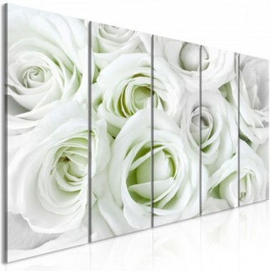 Quadro - Satin Rose (5 Parts) Narrow Green - 200x80