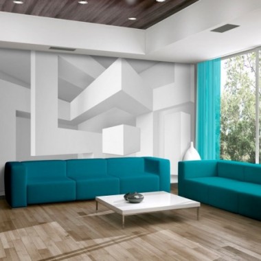 Fotomurale - Geometria bianca - 350x245