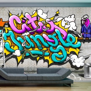 Fotomurale - Papagallo rosa - 350x245