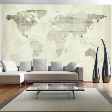 Fotomurale adesivo - Green continents - 343x245