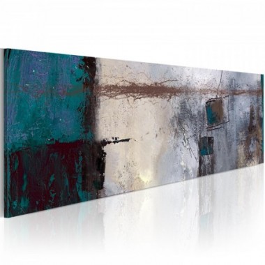 Quadro - Note color turchese - 135x45