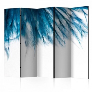 Paravento - Sapphire Feathers II [Room Dividers] -...
