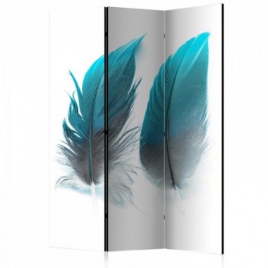 Paravento - Blue Feathers [Room Dividers] - 135x172