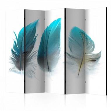 Paravento - Blue Feathers II [Room Dividers] - 225x172