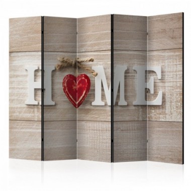 Paravento - Room divider - Home and red heart - 225x172