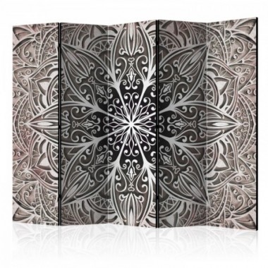 Paravento - Feathers (Pink) II [Room Dividers] -...