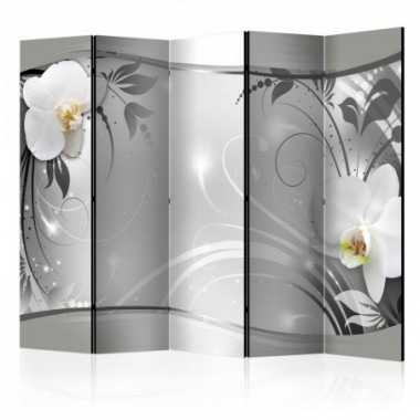 Paravento - Silver Abstract II [Room Dividers] -...