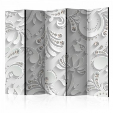 Paravento - Flowers in Crystals II [Room Dividers] -...