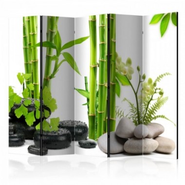 Paravento - Bamboos and Stones II [Room Dividers] -...