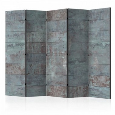 Paravento - Turquoise Concrete II [Room Dividers] -...