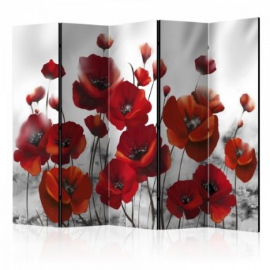 Paravento - Poppies in the Moonlight II [Room...