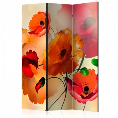 Paravento - Velvet Poppies [Room Dividers] - 135x172