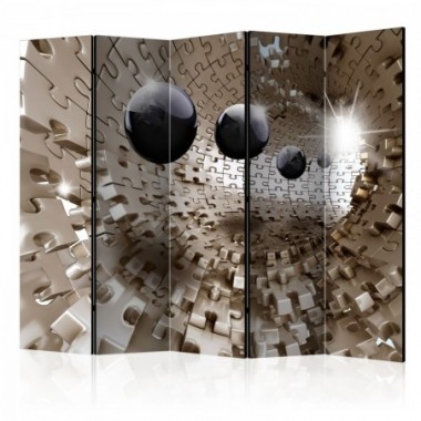 Paravento - Golden Jigsaw II [Room Dividers] - 225x172