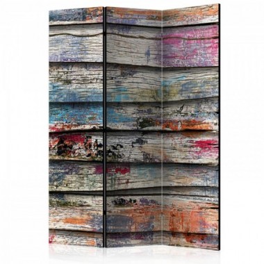 Paravento - Colourful Wood [Room Dividers] - 135x172