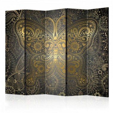 Paravento - Golden Butterfly II [Room Dividers] -...