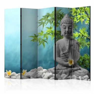 Paravento - Meditating Buddha II [Room Dividers] -...
